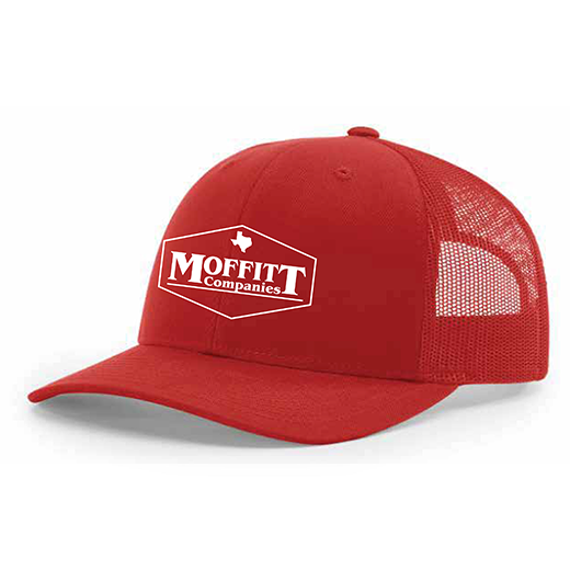 Moffitt Companies Red Richardson 112 Front Diamond Logo