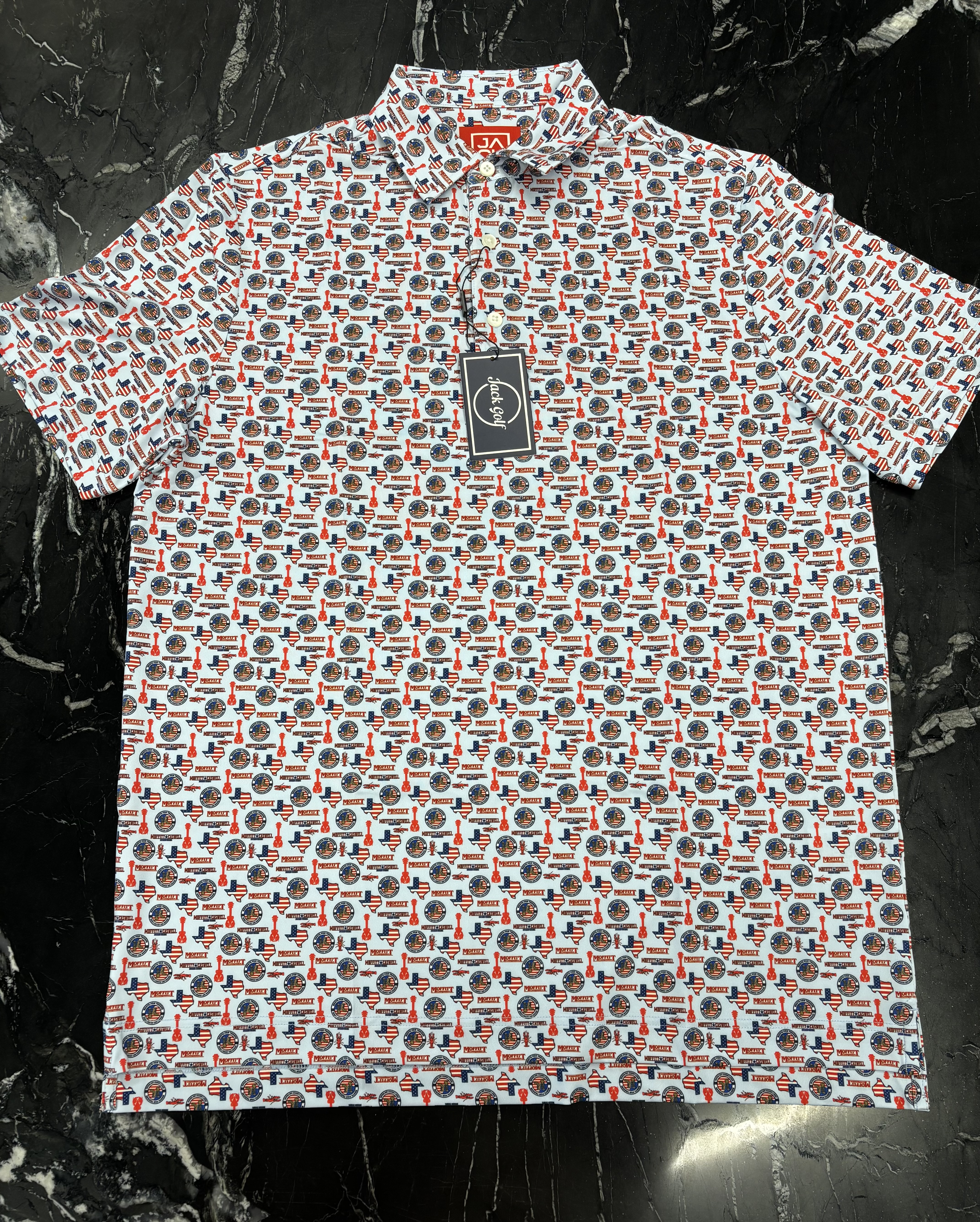 Men's Custom All-Over Print Crawfish Golf Polo