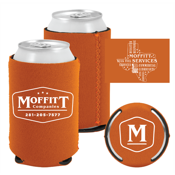 Moffitt Companies 2025 Texas Orange Can Koozie