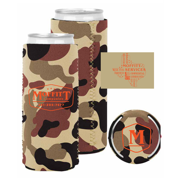 Moffitt Companies 2025 Slim Camo Koozie