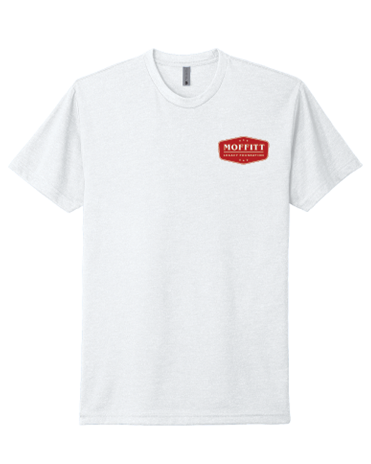Moffitt Legacy Foundation White, Next Level Unisex CVC T-Shirt