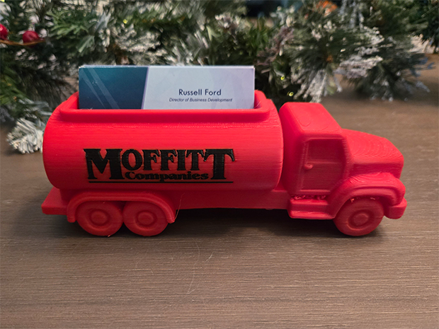 Moffitt Companies Tanker Truck Business Card Holder