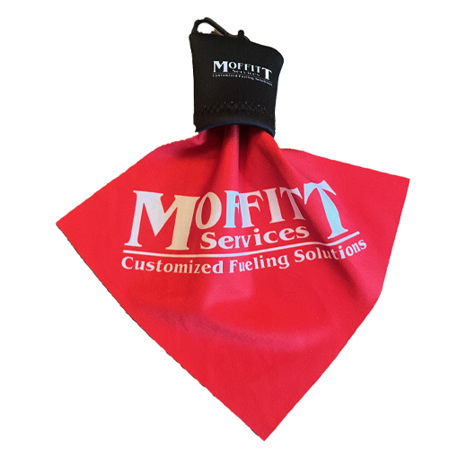 Moffitt Services Microfiber Lens Cloth and Keychain Pouch